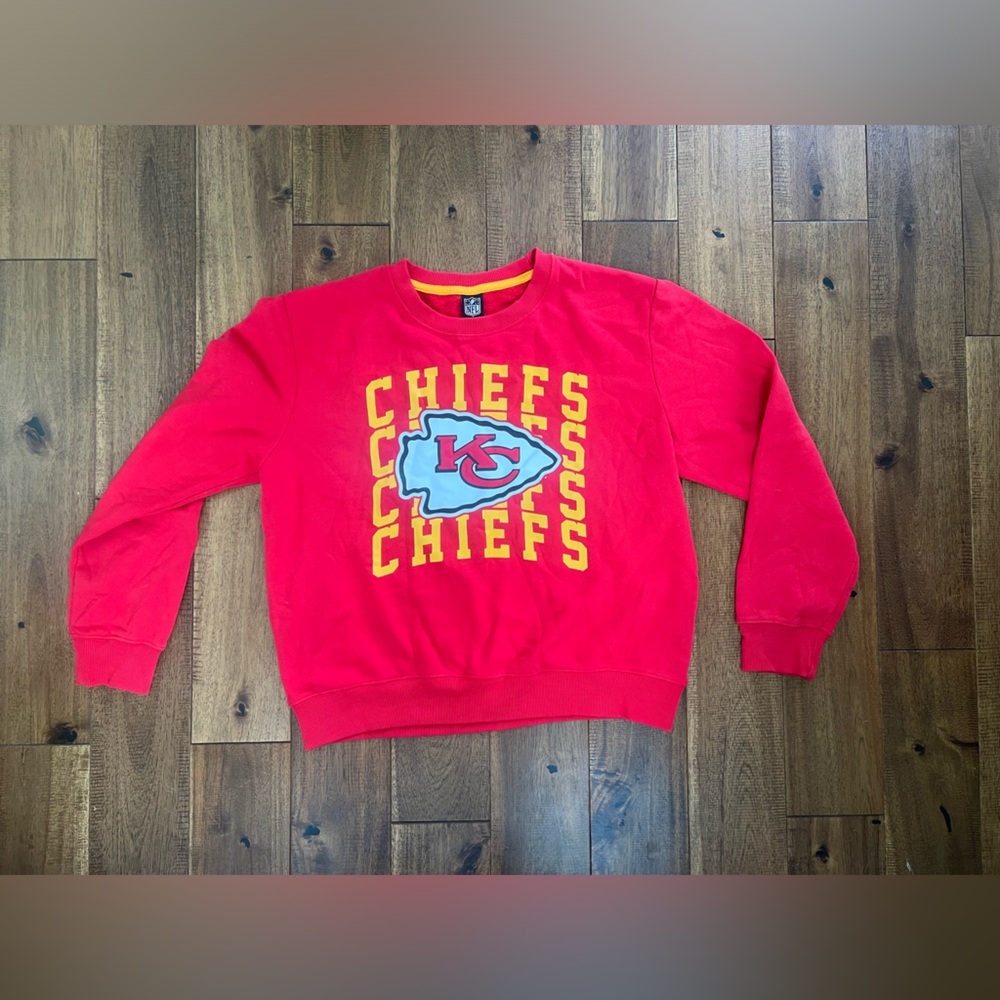 Women’s NFL Red Kansas City Chiefs cropped crewneck sweatshirt